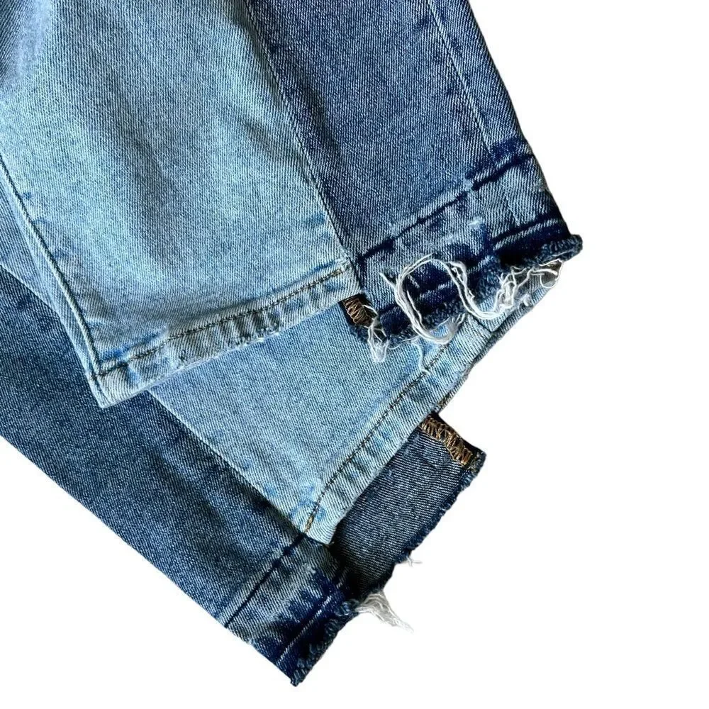 Lane Bryant Flex Magic Waistband High Rise Straight Color Block Crop Jeans